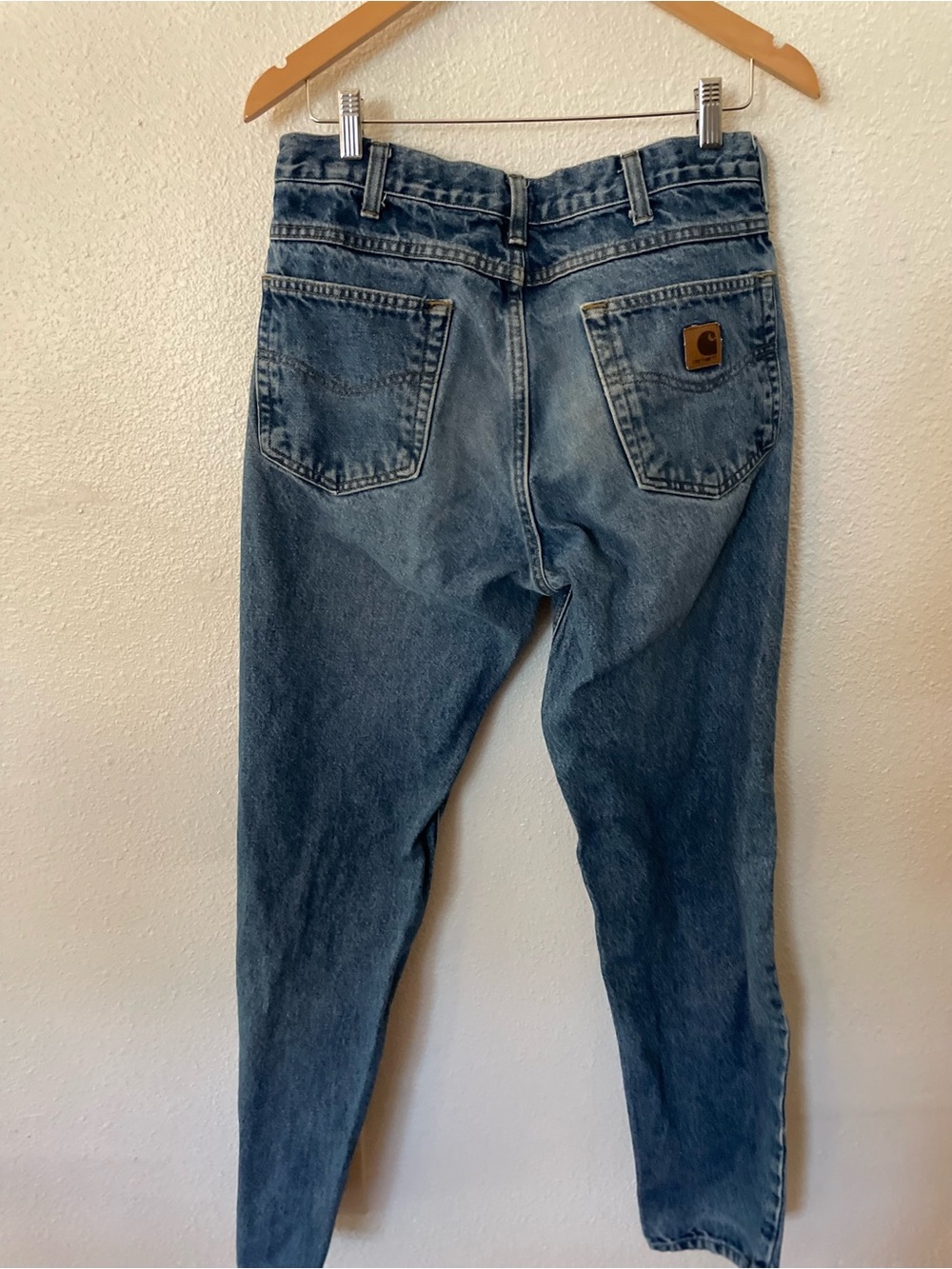 Carhartt Blue Denim Relaxed Fit 100% Cotton Jeans Size 32x33